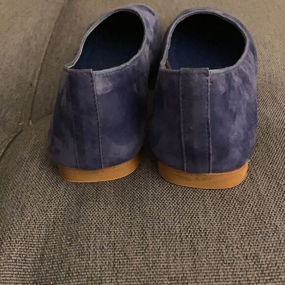 NUR Italy Handmade NEW Giuliano Blue Suede Ballerina Flat. Size 7. - Picture 7 of 8